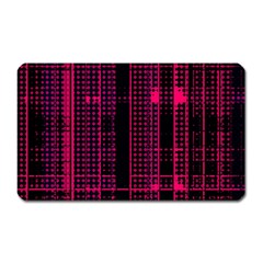 Pink Black Punk Plaid Magnet (rectangular) by SpinnyChairDesigns