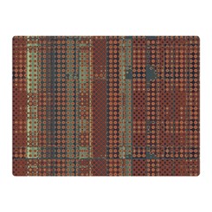 Rust Brown Grunge Plaid Double Sided Flano Blanket (mini)  by SpinnyChairDesigns