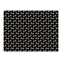 Daisy Black Double Sided Flano Blanket (mini) 