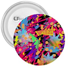 Psychedelic Geometry 3  Buttons by Filthyphil