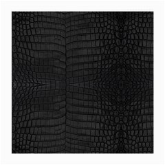 Black Crocodile Skin Medium Glasses Cloth (2 Sides) by LoolyElzayat