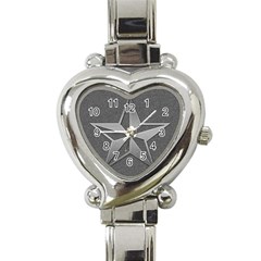 Star Grey Heart Italian Charm Watch