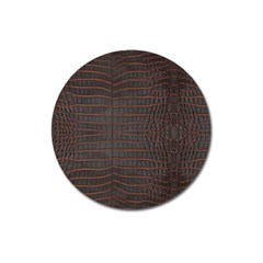 Chestnut Nile Crocodile Skin Magnet 3  (round)