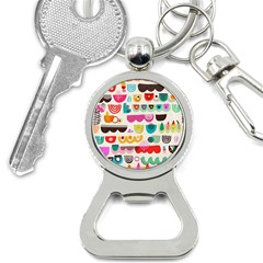 Scandinavian Folk Art Wave Craze Bottle Opener Key Chain by andStretch