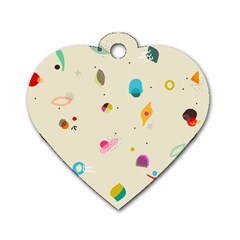 Dots, Spots, And Whatnot Dog Tag Heart (one Side) by andStretch