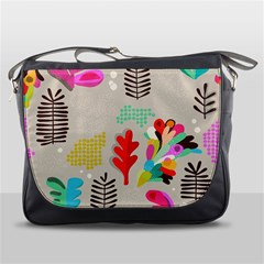 Scandinavian Foliage Fun Messenger Bag by andStretch