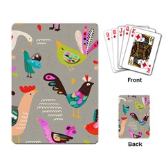 Scandinavian Birds Feather Weather Playing Cards Single Design (rectangle) by andStretch