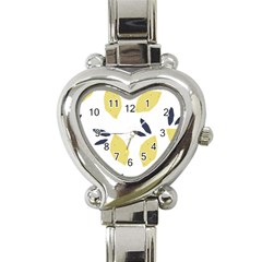 Laser Lemons Heart Italian Charm Watch by andStretch