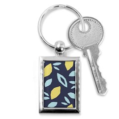 Laser Lemon Navy Key Chain (rectangle) by andStretch