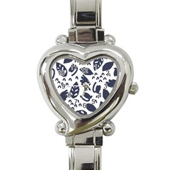 Orchard Leaves Heart Italian Charm Watch by andStretch