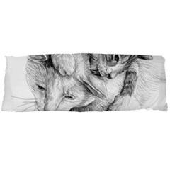 Cat Drawing Art Body Pillow Case Dakimakura (two Sides)