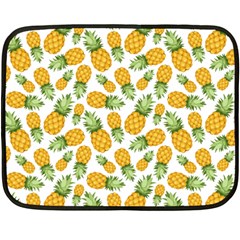 Pineapples Double Sided Fleece Blanket (mini)  by goljakoff