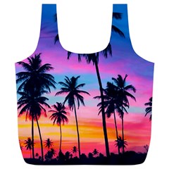 Sunset Palms Full Print Recycle Bag (xl) by goljakoff