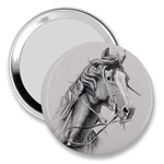 Custom Horse 3  Handbag Mirrors Front