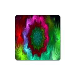 Rainbow Waves Square Magnet