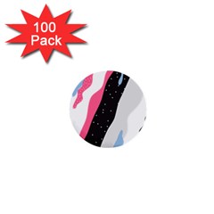 Abstract Space Pattern Design 1  Mini Buttons (100 Pack) 