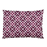 Two Tone Lattice Pattern Purple Pillow Case (Two Sides) Front