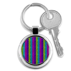 Glitter Strips Key Chain (round) by Sparkle