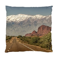 Empty Highway Landscape, La Rioja, Argentina Standard Cushion Case (two Sides) by dflcprintsclothing