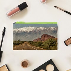 Empty Highway Landscape, La Rioja, Argentina Cosmetic Bag (xs) by dflcprintsclothing