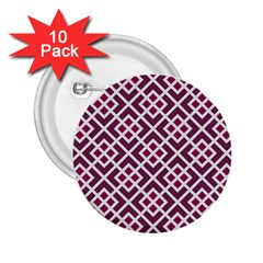 Two Tone Lattice Pattern 2 25  Buttons (10 Pack)  by kellehco