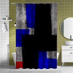 Abstract Tiles  Shower Curtain 48  X 72  (small)  by essentialimage