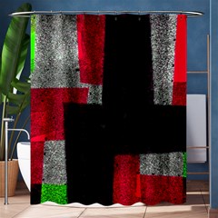 Abstract Tiles Shower Curtain 60  X 72  (medium)  by essentialimage