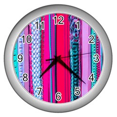 Fashion Belts Wall Clock (silver) by essentialimage