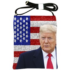 Trump President Sticker Design Shoulder Sling Bag by dflcprintsclothing