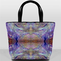 Amethyst Marbling Bucket Bag by kaleidomarblingart