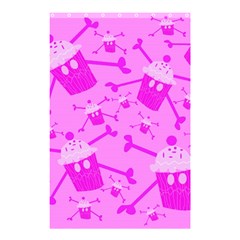 Cccartonnslogobg7 Cupycakescollage11pinknewbkgrd* Jokerscullzzz7117 Logohotpinkpattern Shower Curtain 48  X 72  (small)  by DayDreamersBoutique