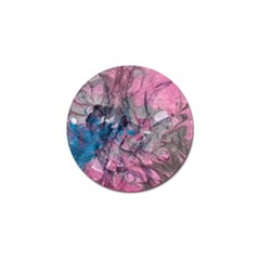 Brush Strokes On Marbling Patterns Golf Ball Marker