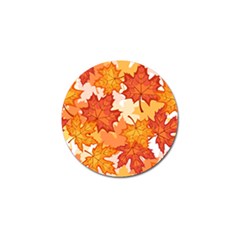 Autumn Leaves Pattern Golf Ball Marker (10 Pack) by designsbymallika