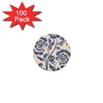 Baatik Print 5 1  Mini Buttons (100 pack)  Front