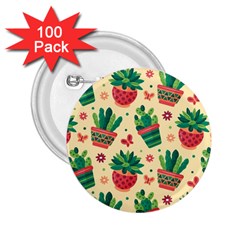 Cactus Love  2 25  Buttons (100 Pack)  by designsbymallika