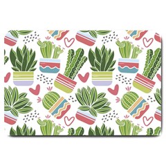 Cactus Love  Large Doormat  by designsbymallika