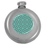 Tiles Round Hip Flask (5 oz) Front