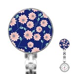 Floral Stainless Steel Nurses Watch Front