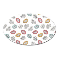 Happy Doodle Laugh Oval Magnet by tmsartbazaar