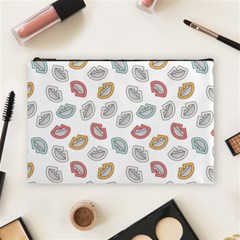 Happy Doodle Laugh Cosmetic Bag (large) by tmsartbazaar