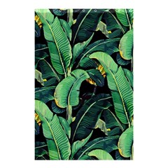 Night Tropical Banana Leaves Shower Curtain 48  X 72  (small)  by goljakoff