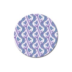 White Peacocks Magnet 3  (round) by marynarts