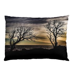 Coastal Sunset Scene At Montevideo City, Uruguay Pillow Case by dflcprintsclothing