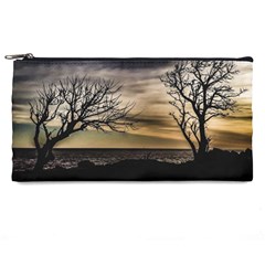 Coastal Sunset Scene At Montevideo City, Uruguay Pencil Case by dflcprintsclothing