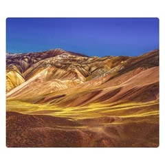 Colored Mountains Landscape, La Rioja, Argentina Double Sided Flano Blanket (small) 