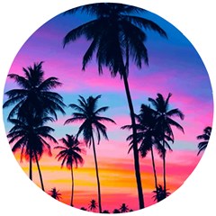 Palms Wooden Puzzle Round by goljakoff