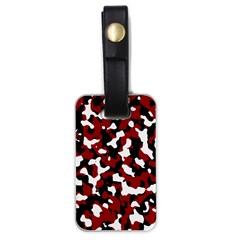 Camouflage Rouge/blanc Luggage Tag (one Side) by kcreatif