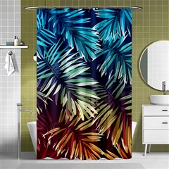 Tropic Leaves Shower Curtain 48  X 72  (small)  by goljakoff