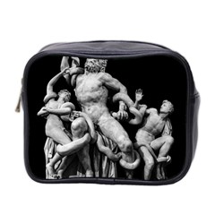 Laocoon Sculpture Over Black Mini Toiletries Bag (two Sides) by dflcprintsclothing