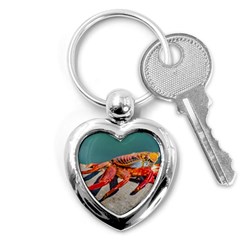 Colored Crab, Galapagos Island, Ecuador Key Chain (heart) by dflcprintsclothing